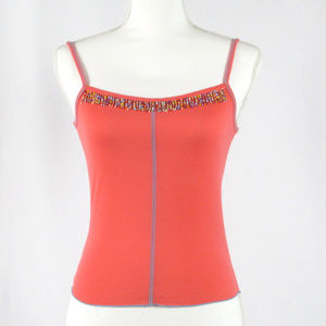 Guess tank top with beaded neck line Sz M